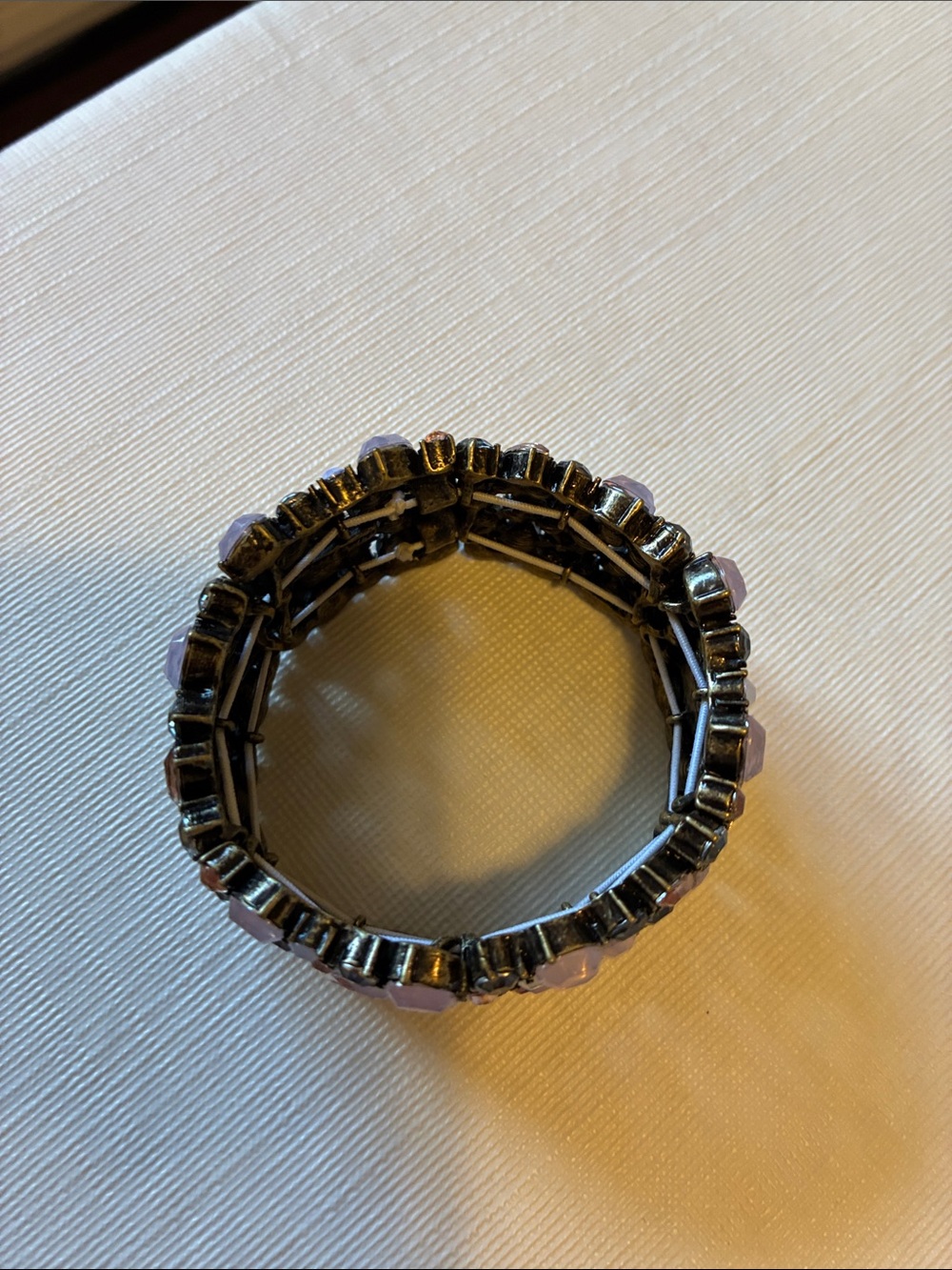 Chloe + Isabel Lavender and Gunmetal Stretch Bracelet - Picture 7 of 12